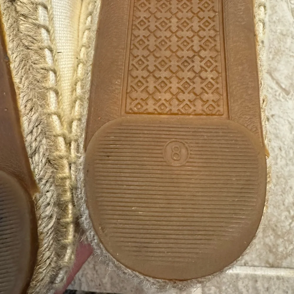 Tory Burch Beige Espadrille Slip-Ons